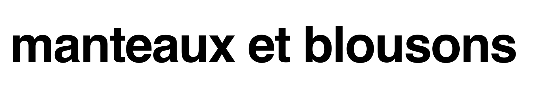 Manteaux et blousons Manteaux et blousons