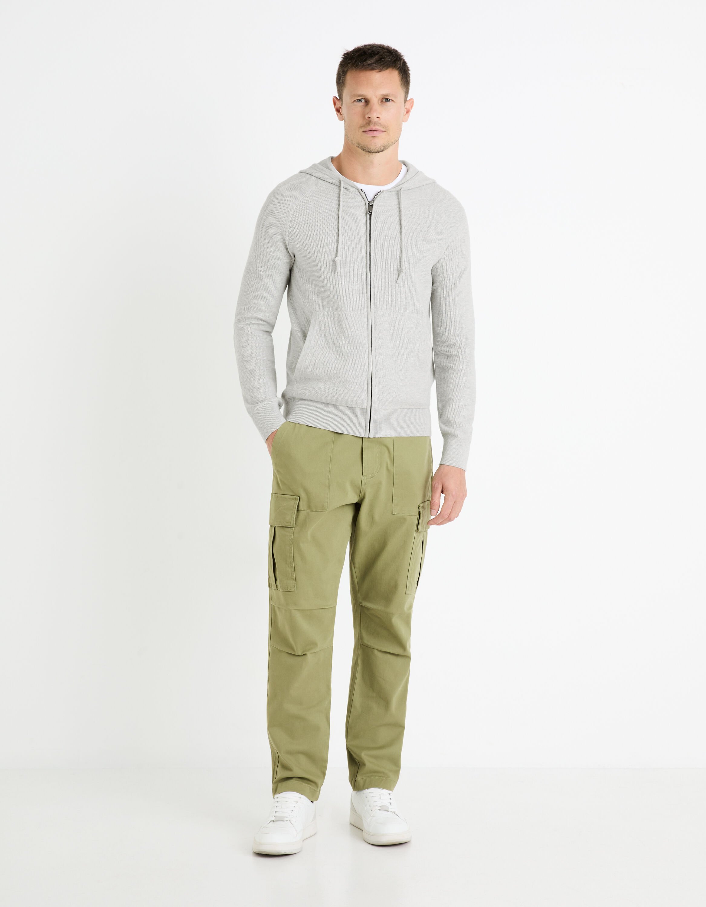 Pantalon Cargo Court En Coton Stretch Olive - Marque Joie - Taille 12