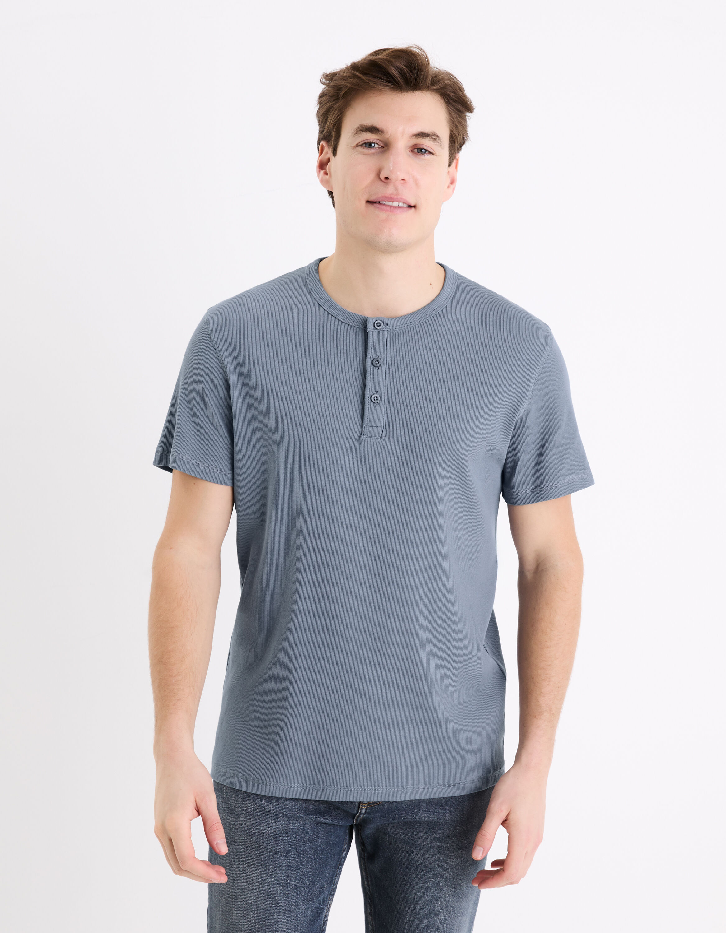 T-shirt Thermique Slim Muhshoiy Pour Homme - Manches Longues/courtes, Col Henley Ou V - 92% Polyester, 8% élasthanne - Coupe Près Du Corps