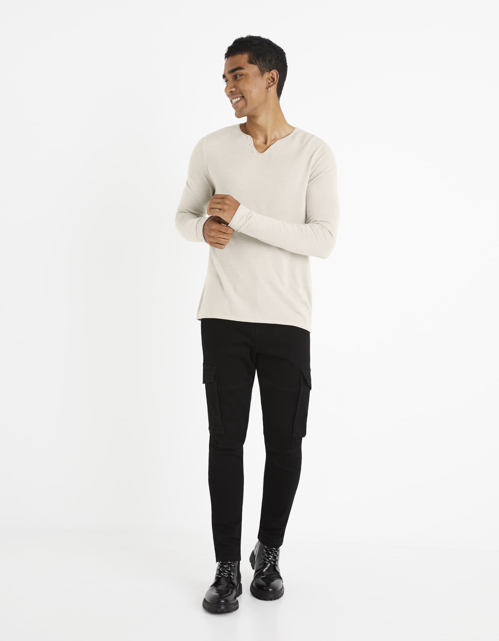 Pull En Laine Mélangée Créa Concept – Couleur Marron, Taille 38, Neuf Avec étiquettes