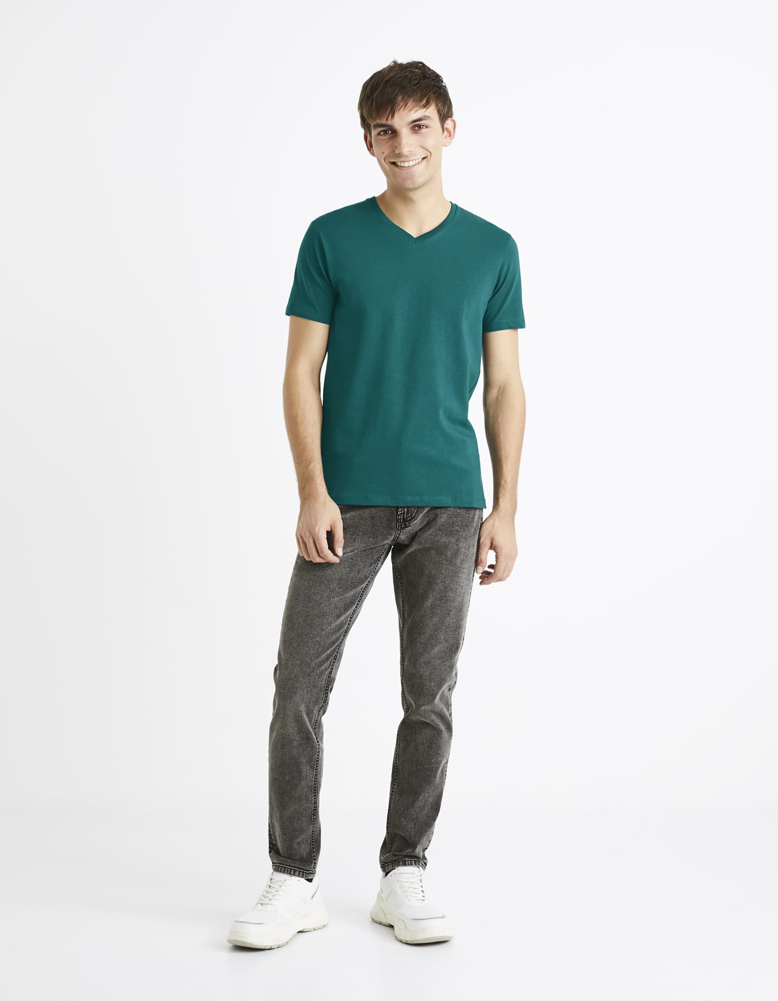 T-Shirt Col V Homme imprimé en France et livraison en EXPRESS
