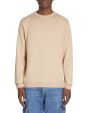 Sweat col rond 100% coton - beige
