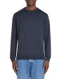 Sweat col rond 100% coton - marine