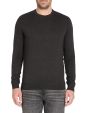 Sweat col rond 100% coton - noir