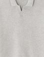 Polo piqué regular 100% Coton tricot - gris chine