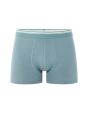 Boxer coton stretch ceinture contrastée - bleu