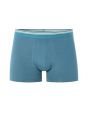 Boxer coton stretch ceinture contrastée - bleu
