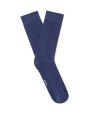 Chaussettes hautes en coton stretch - bleu gris