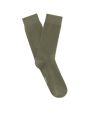 Chaussettes hautes en coton stretch - vert foncé