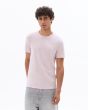 T.03 T-shirt slim col rond en coton stretch - violet lavande