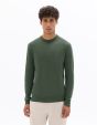 Pull col rond 100% laine mérinos - vert