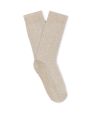 Chaussettes hautes sport en coton piqué - beige
