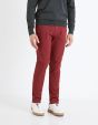 Pantalon chino slim  - bordeaux