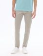 Pantalon chino slim en coton stretch longueur standard - gris clair