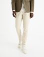 Pantalon chino slim  - beige