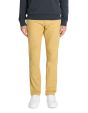 Pantalon chino slim en coton stretch - jaune