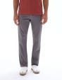 Pantalon chino straight en coton stretch - gris