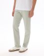 Pantalon chino straight coton stretch - menthe
