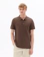 PO.01 Polo piqué regular 100% coton - marron glcé