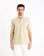 Polo piqué 100% coton - beige