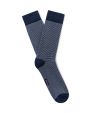 Chaussettes hautes à rayures - bleu