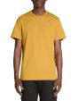 T-shirt straight col rond 100% coton - jaune