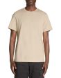 T-shirt straight col rond 100% coton - beige