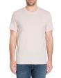T-shirt straight col rond 100% coton - rose