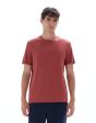 T-shirt regular col rond 100% coton - terracotta