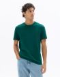 T-shirt regular col rond 100% coton - vert forêt