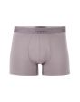 Boxer en coton stretch uni - gris