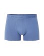 Boxer en coton stretch uni - bleu