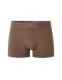 Boxer en coton stretch uni - marron