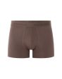 Boxer en coton stretch uni - marron