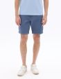 Bermuda chino en coton stretch - bleu moyen