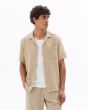 Chemisette regular 100% gaze de coton - taupe
