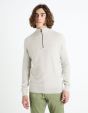 Pull col camionneur 100% coton - gris chine