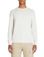 Pull col rond 100% coton - blanc