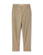 Pantalon straight 100% coton - taupe