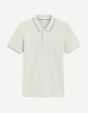 Polo piqué slim - gris clair