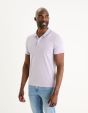 Polo piqué slim - lilas