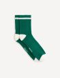 Chaussettes sport mi-haute coton - vert