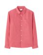 Chemise regular 100% lin - rouge