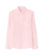 Chemise regular casual 100% lin - rose