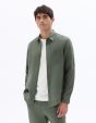 Chemise regular 100% lin - vert moyen