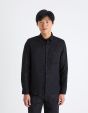 Chemise regular 100% lin - noir