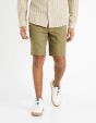 Bermuda en lin coton - vert
