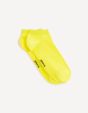 Chaussettes basses coton - jaune