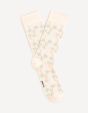 Chaussettes hautes coton - beige