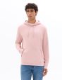 Sweat regular à capuche 100% coton - rose clair
